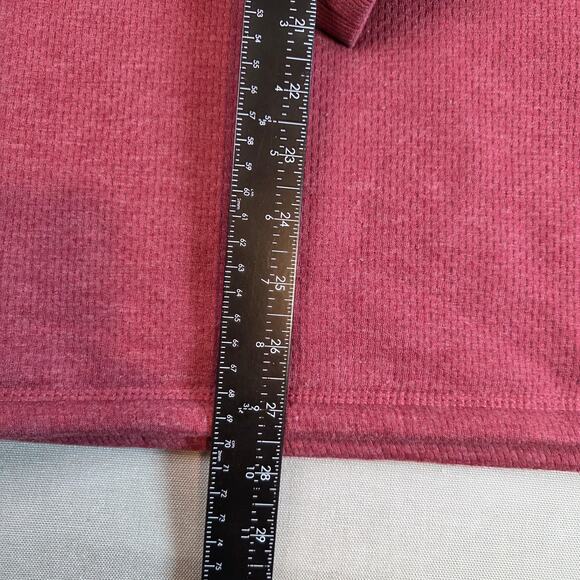 Coleman Sherpa Lined Snap Pullover Sweatshirt Men’s XL Maroon Fleece - Picture 7 of 12